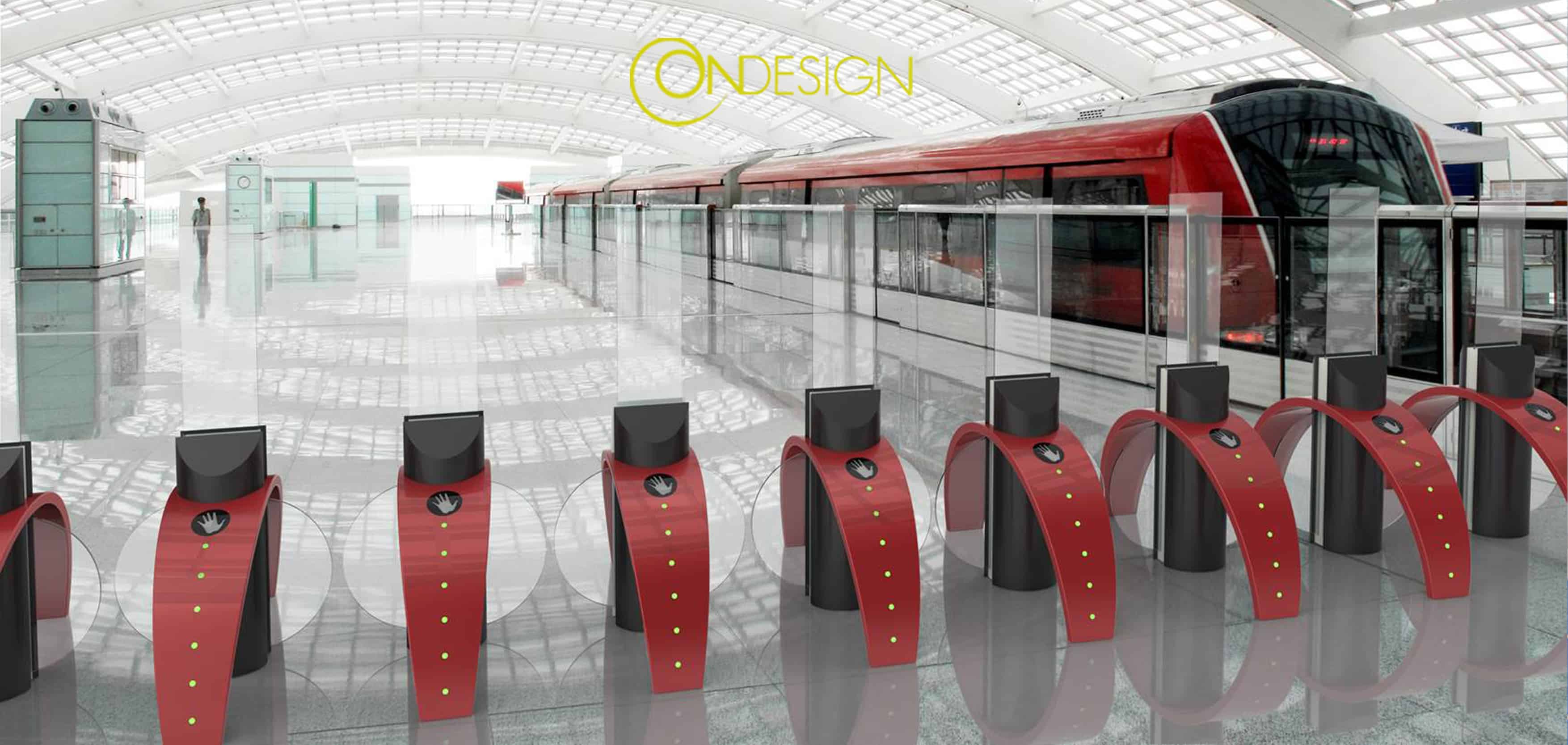 access control design rendering train station ondesign