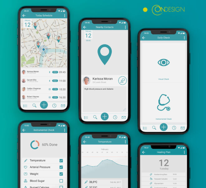 excellent legibility are the main aspect of the UX/UI of medical application